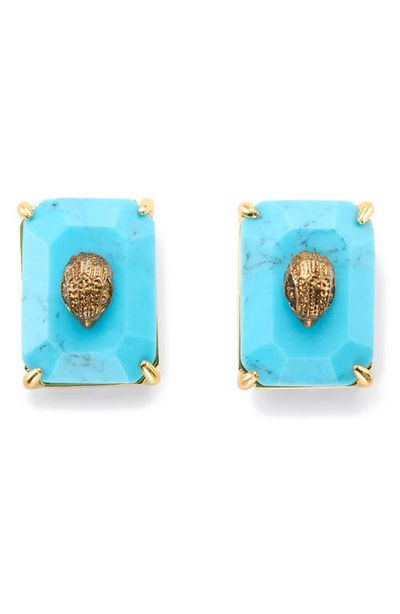 Kurt Geiger London Kurt Geiger London Turquoise Eagle Head Stud Earrings 