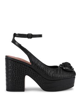 Kurt Geiger London Kurt Geiger London Women's Chelsea Croc Embossed Leather Slingback Pumps