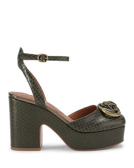 Kurt Geiger London Kurt Geiger London Women's Chelsea Embossed Leather Platform Pumps