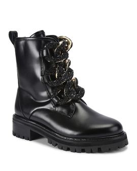 Kurt Geiger London Kurt Geiger London Women's Crystal Chain Combat Boots