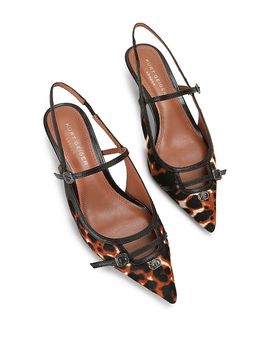 Kurt Geiger London Kurt Geiger London Women's Knightsbridge Printed Leather Slingback Pumps