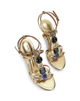 Kurt Geiger London Kurt Geiger London Women's Loulou Embellished Leather Sandals