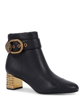 Kurt Geiger London Kurt Geiger London Women's Mayfair Eagle Head Buckle Black High Heel Ankle Boots