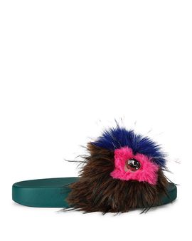 Kurt Geiger London Kurt Geiger London Women's Meena Mascot Faux Fur Sandals