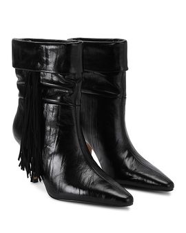 Kurt Geiger London Kurt Geiger London Women's Piccadilly Slouch Fringed Leather Boots