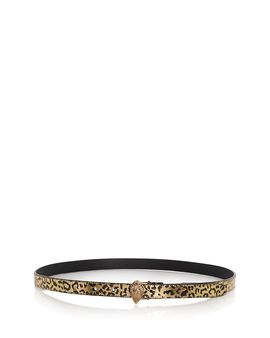 Kurt Geiger London Kurt Geiger London Women's Reversible Leopard Leather Belt