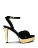 Kurt Geiger London Kurt Geiger London Women's Sherbert Velvet Sandals - 1