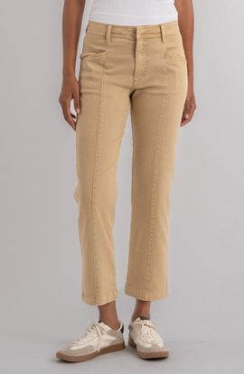 KUT from the Kloth KUT from the Kloth Camry Seamed High Waist Crop Straight Leg Pants