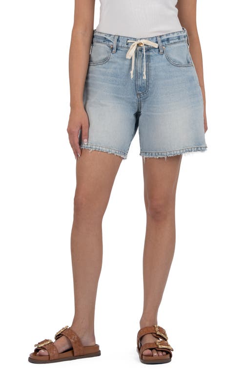 KUT from the Kloth KUT from the Kloth Holly Drawstring Waist Mid Thigh Denim Shorts