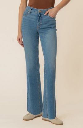 KUT from the Kloth KUT from the Kloth Kelly Fab Ab Raw Hem High Waist Kick Flare Jeans