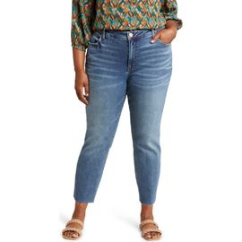 KUT from the Kloth KUT from the Kloth Reese Fab Ab Raw Hem High Waist Ankle Slim Jeans