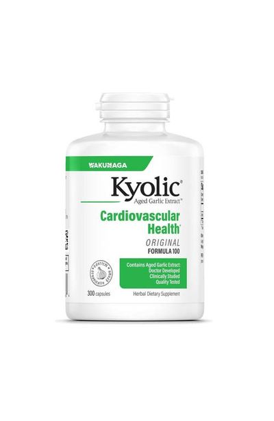 Kyolic Kyolic Aged Garlic Extract Formula 100, Cardiovascular Health, capsules 300 Count