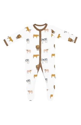 Kyte BABY Kyte BABY Farm Print Snap Front Footie