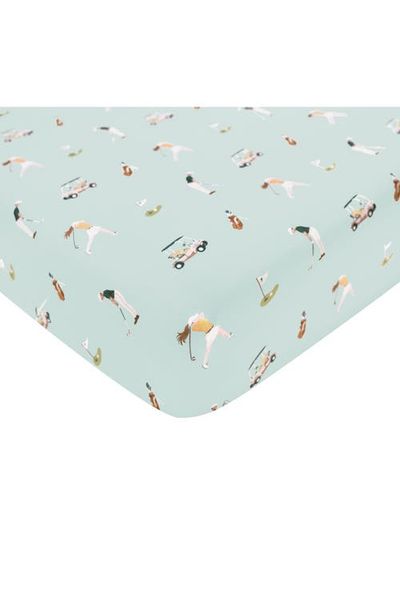 Kyte BABY Kyte BABY Golf Print Jersey Crib Sheet 