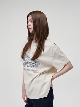 KZM FRUIT PIGMENT T-SHIRT [IVORY]