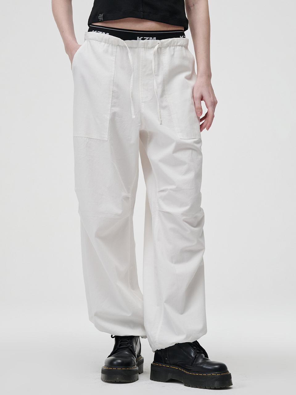 KZM WIDE EASY PANTS [IVORY]