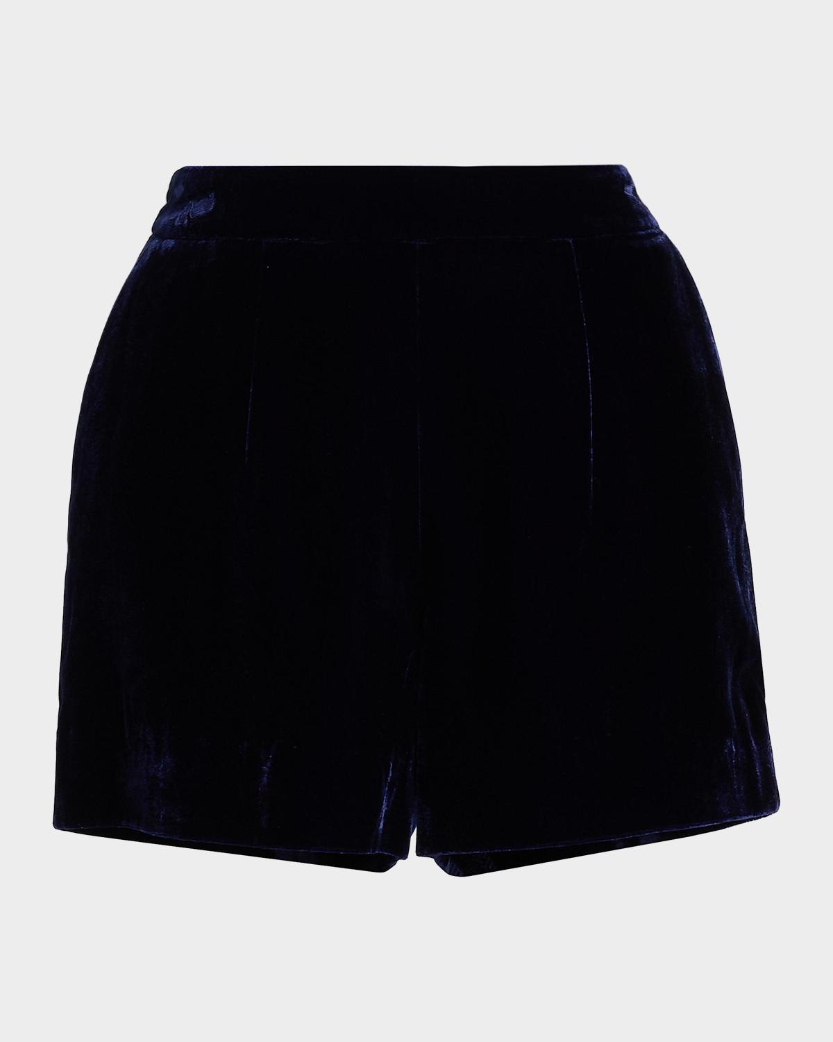 L & apos;AGENCE Ashton Velvet Shorts