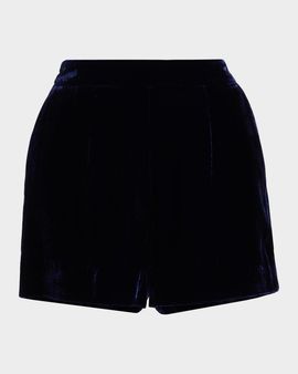 L & apos;AGENCE Ashton Velvet Shorts
