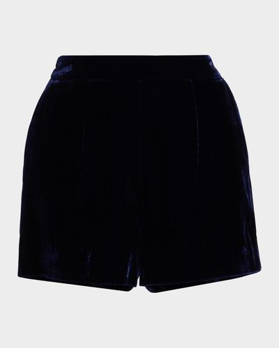 L & apos;AGENCE Ashton Velvet Shorts