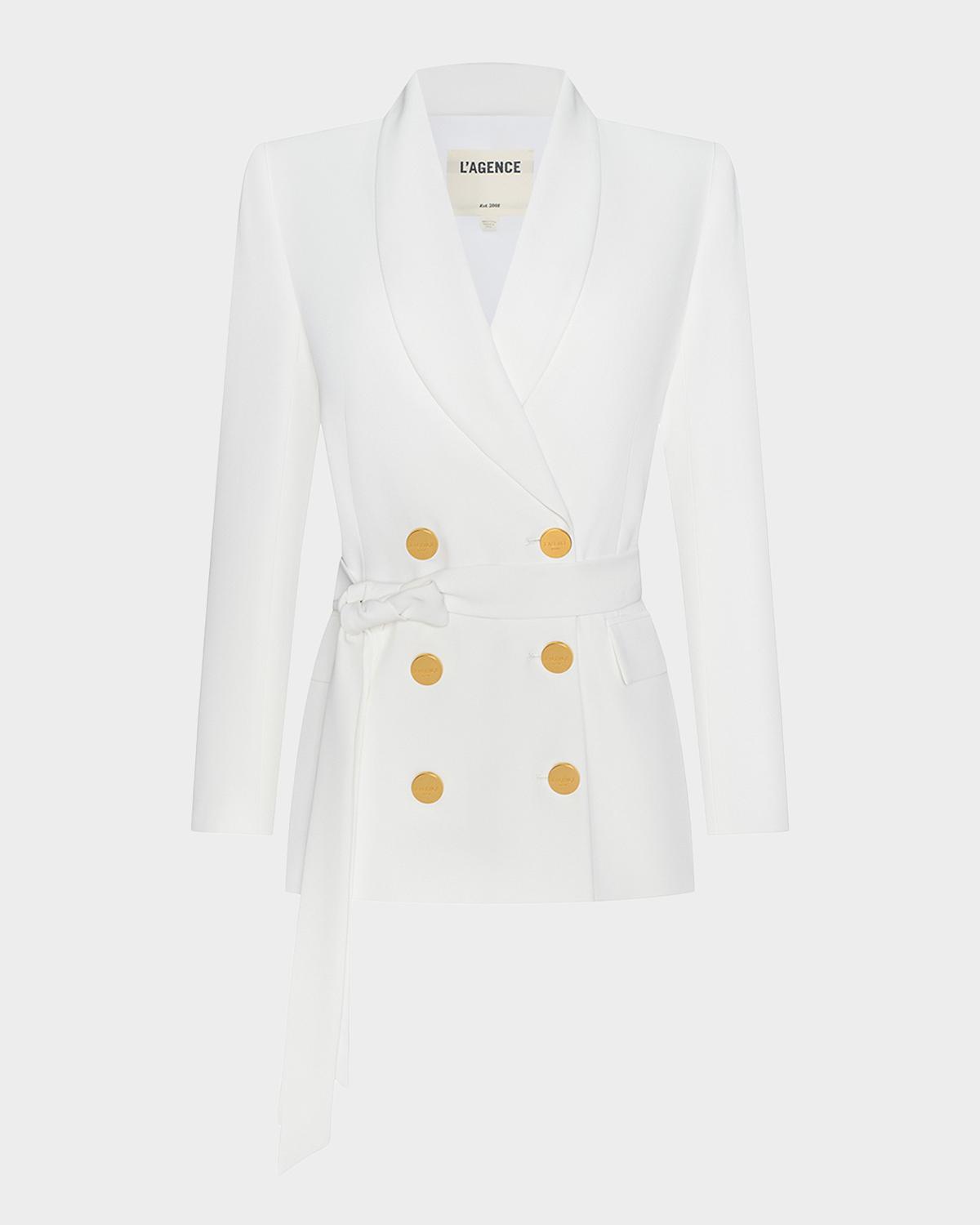 L & apos;AGENCE Aven Wrap Double-Breasted Blazer