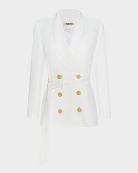 L & apos;AGENCE Aven Wrap Double-Breasted Blazer