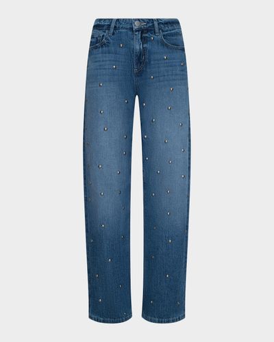 L & apos;AGENCE Bex High-Rise Studded Rodeo Jeans