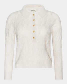L & apos;AGENCE Cable-Knit Wool Sweater