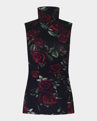 L & apos;AGENCE Ceci Sleeveless Turtleneck Top