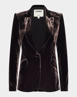 L & apos;AGENCE Chamberlain Velvet Blazer