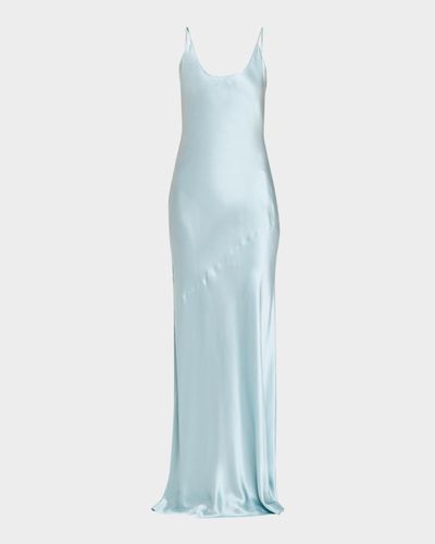 L & apos;AGENCE Charmaine U-Neck Silk Gown