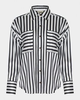 L & apos;AGENCE Eliora Striped Relaxed Blouse