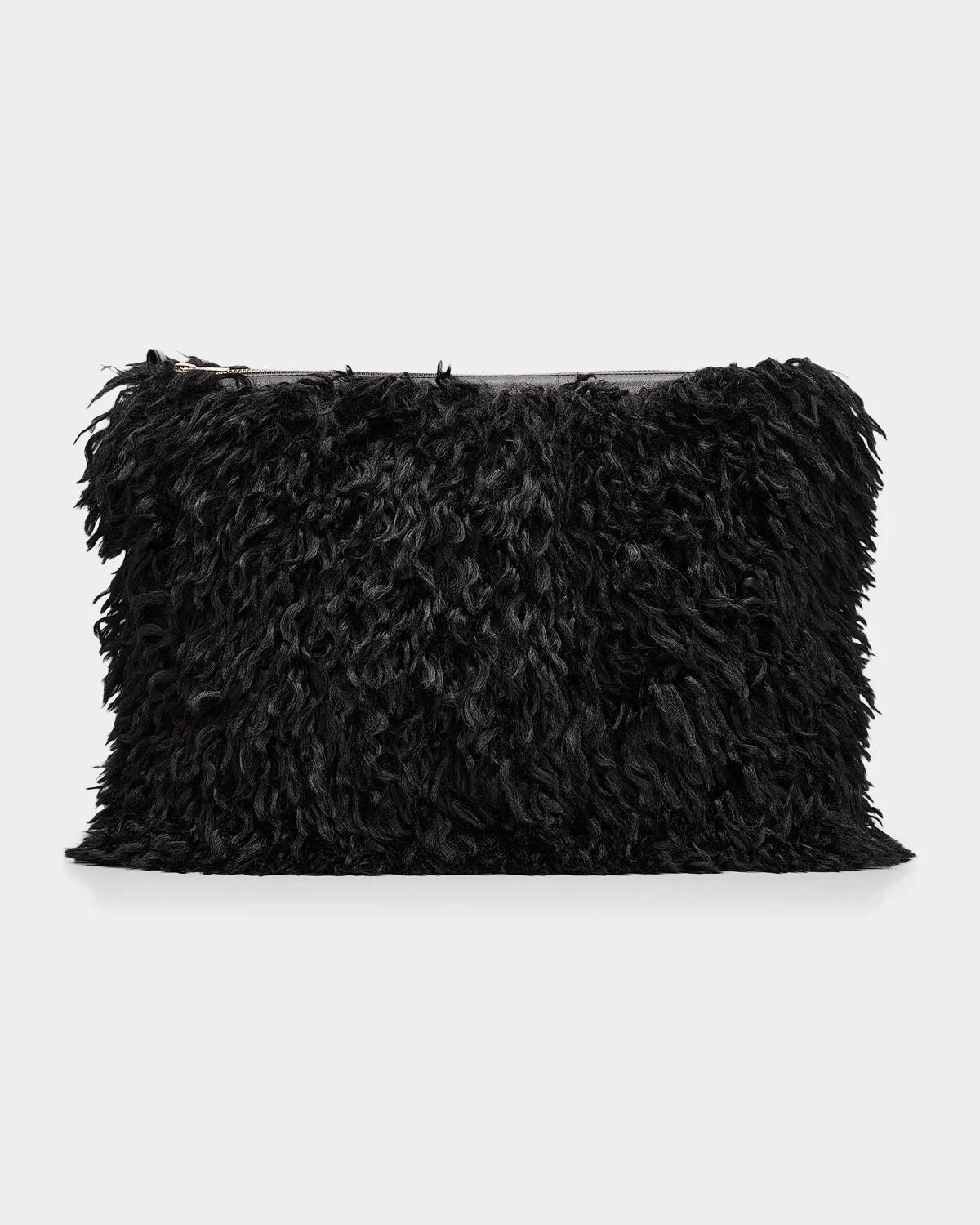L & apos;AGENCE Faux Fur Clutch