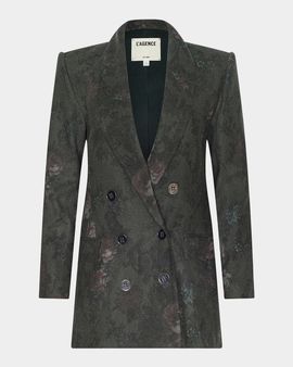 L & apos;AGENCE Jayda Relaxed Double-Breasted Blazer