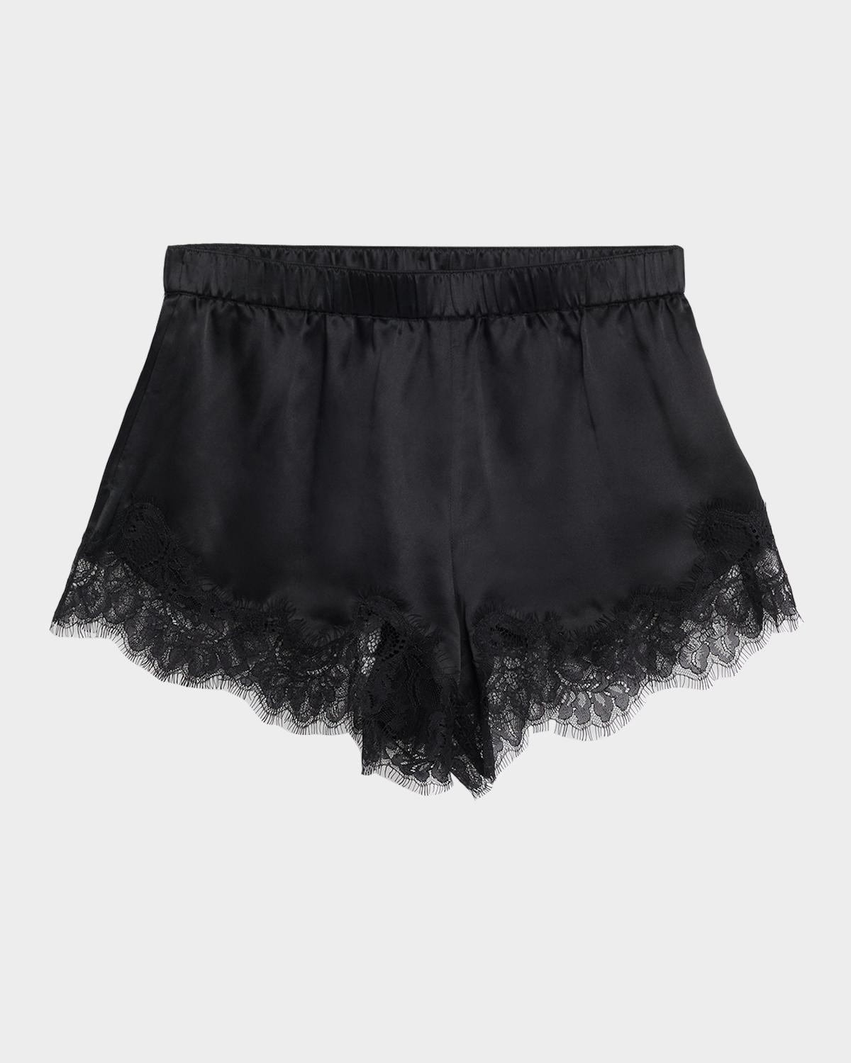 L & apos;AGENCE Joy Silk Lace Shorts