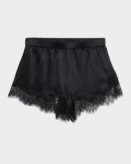 L & apos;AGENCE Joy Silk Lace Shorts