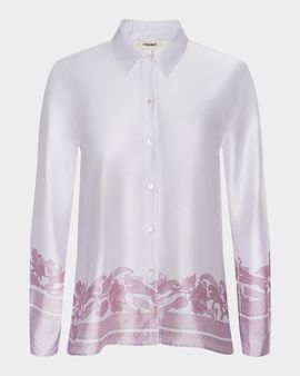 L & apos;AGENCE Judy Scarf Satin Shirt