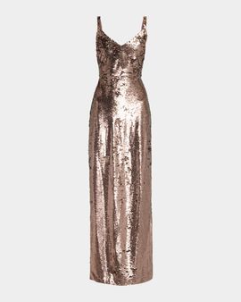 L & apos;AGENCE Karma Sequined Sleeveless Maxi Dress