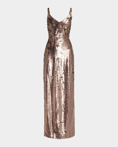 L & apos;AGENCE Karma Sequined Sleeveless Maxi Dress