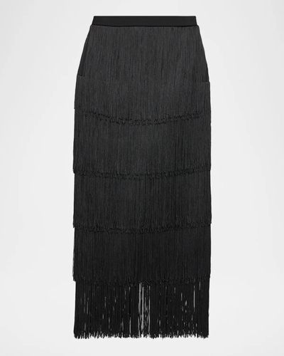 L & apos;AGENCE Karolyn Fringe Midi Skirt