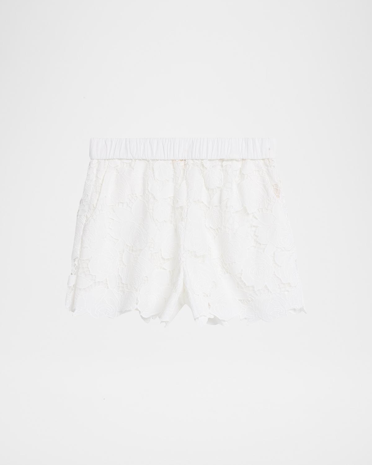 L & apos;AGENCE Laina Eyelet Mini Shorts
