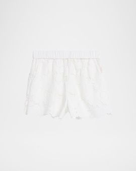L & apos;AGENCE Laina Eyelet Mini Shorts