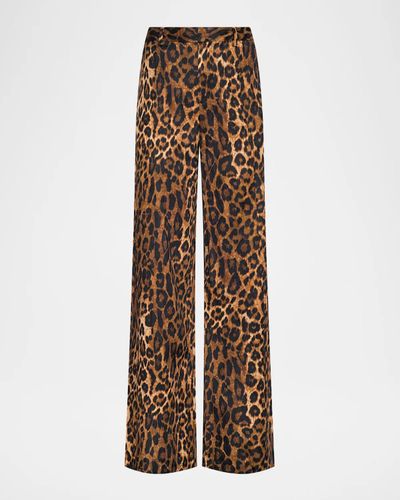 L & apos;AGENCE Livvy Leopard-Print Pants