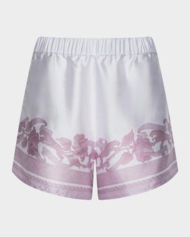 L & apos;AGENCE Maela Printed Satin Shorts