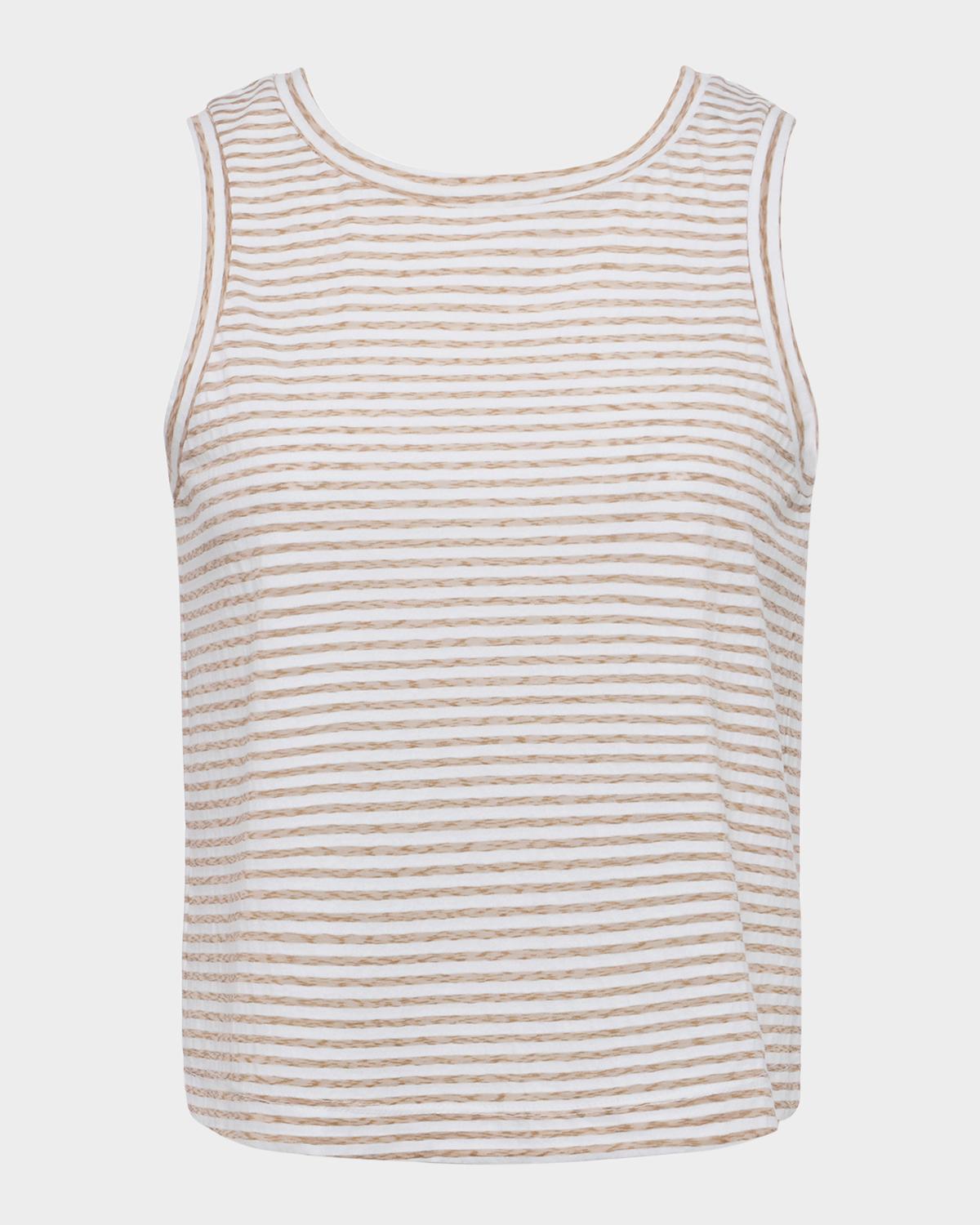 L & apos;AGENCE Mikaela Stripe Tank Top