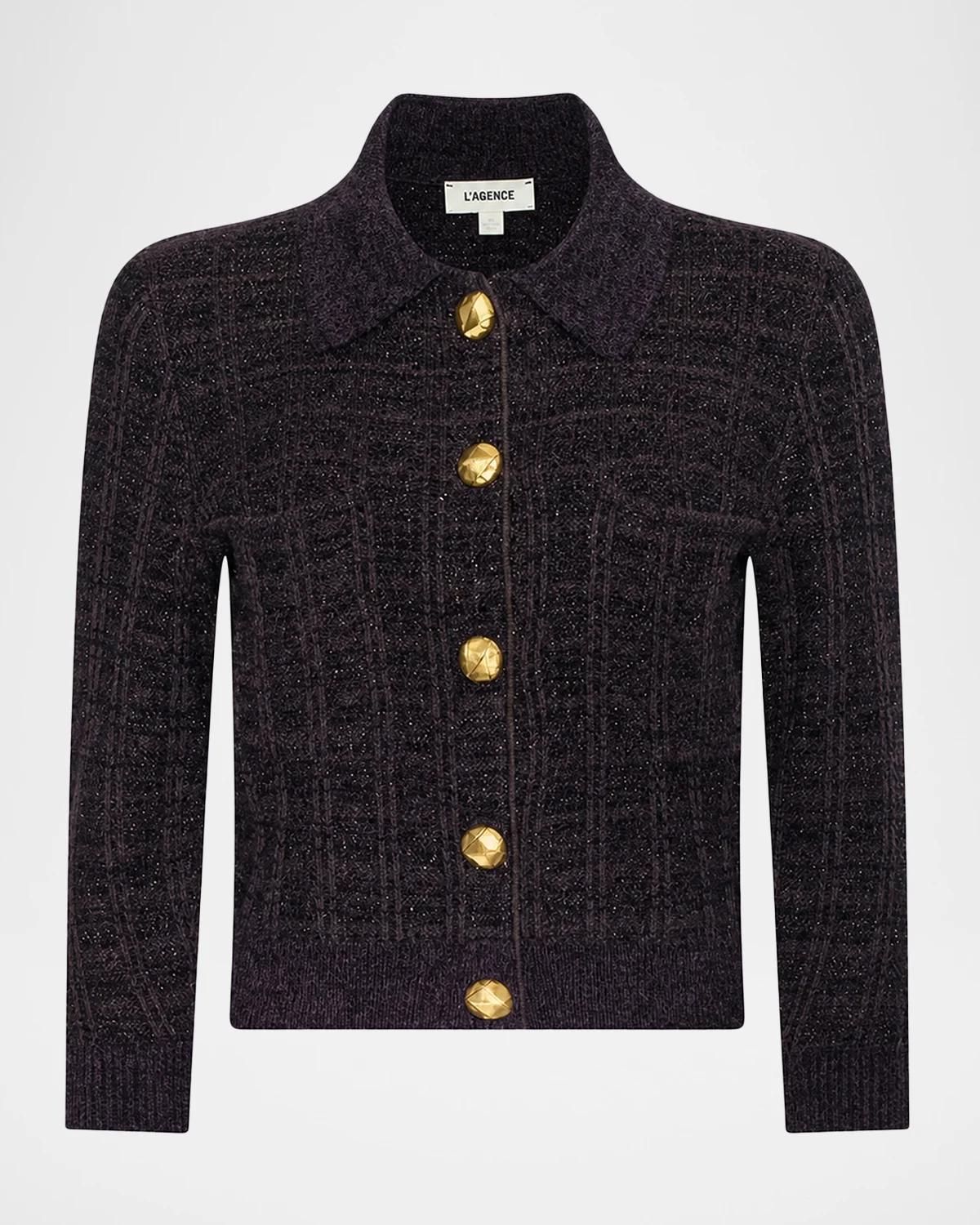 L & apos;AGENCE Morrigan Tweed Stitch Cardigan