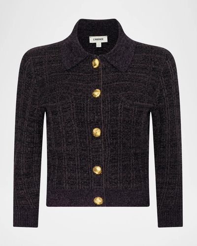 L & apos;AGENCE Morrigan Tweed Stitch Cardigan