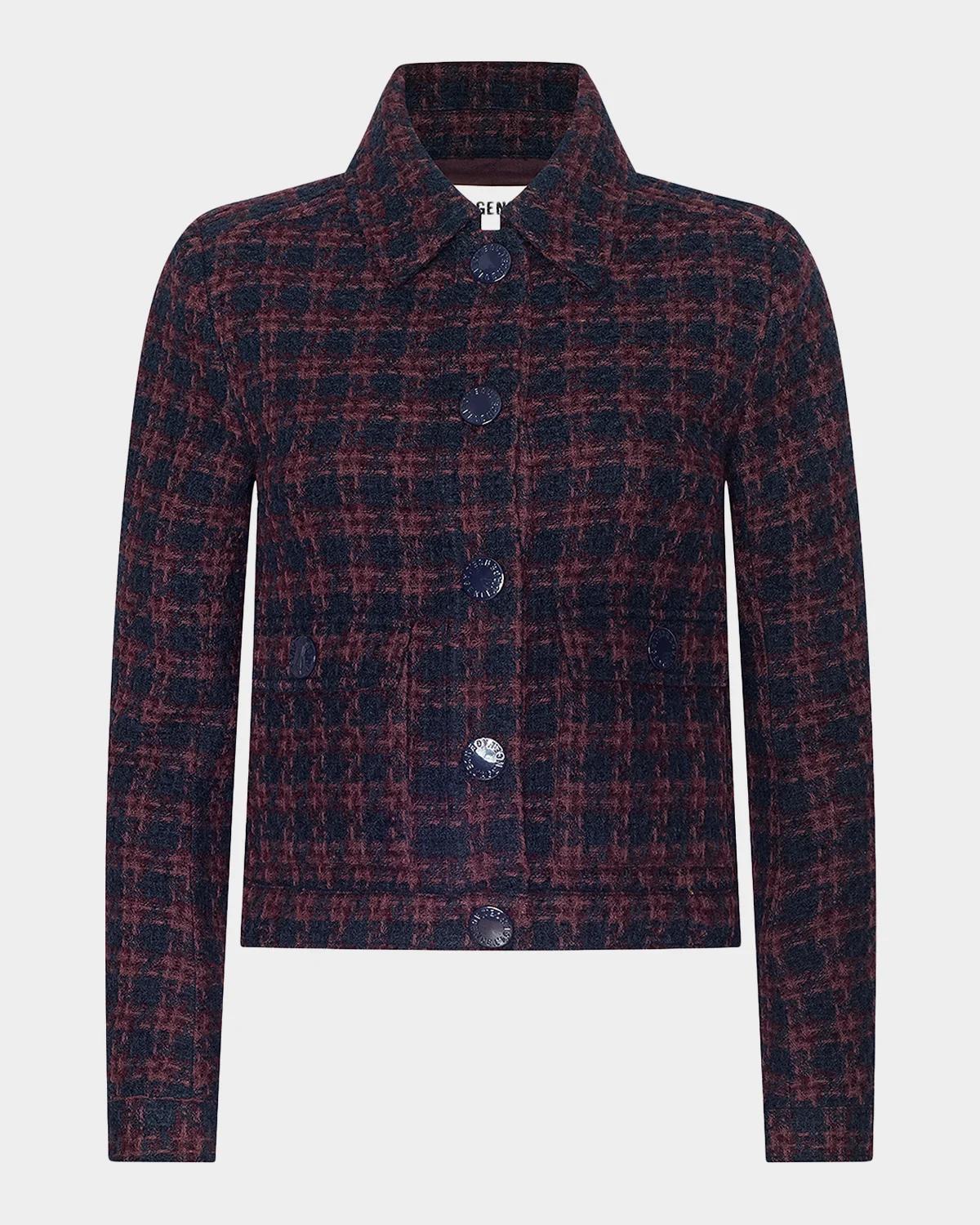 L & apos;AGENCE Nyx Tweed Crop Jacket