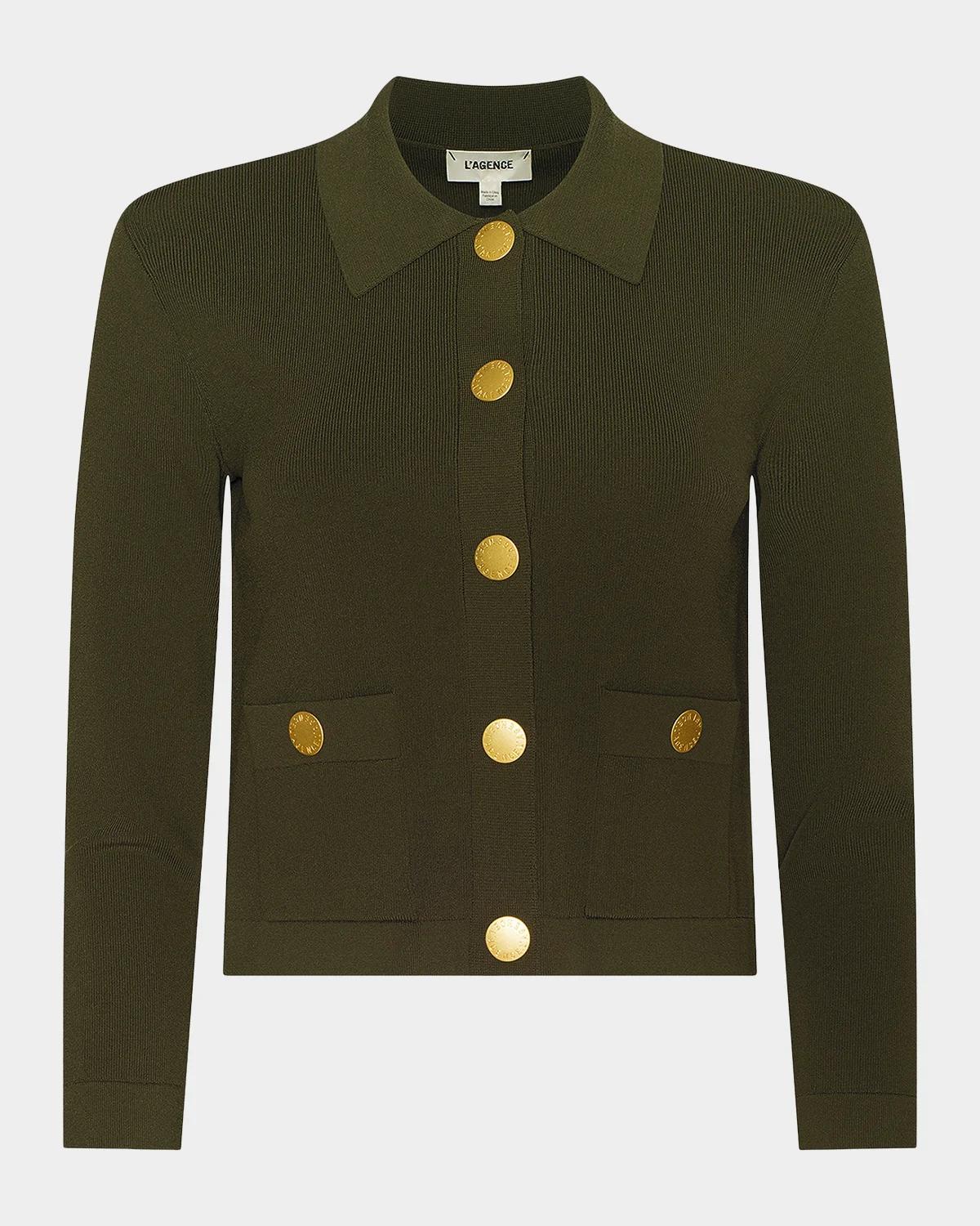 L & apos;AGENCE Osiris Collared Cardigan
