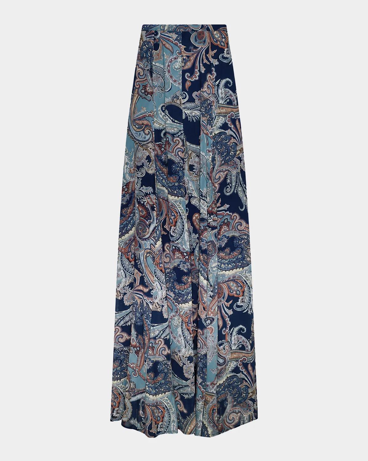 L & apos;AGENCE Patricia Paisley Maxi Skirt