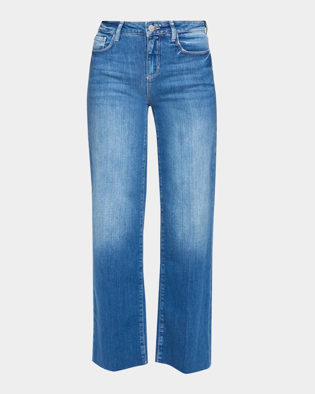 L & apos;AGENCE Petite Scottie High-Rise Wide-Leg Jeans